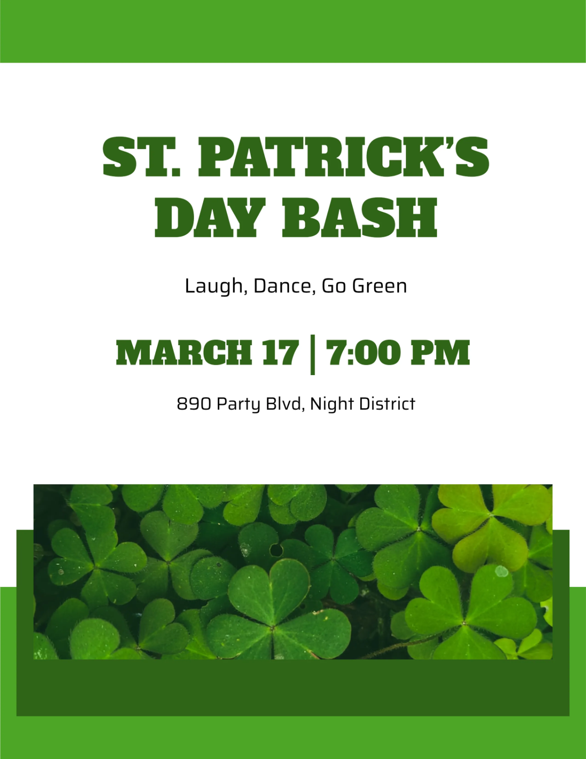 Free Fun St. Patrick’s Day Flyer Template to Edit Online