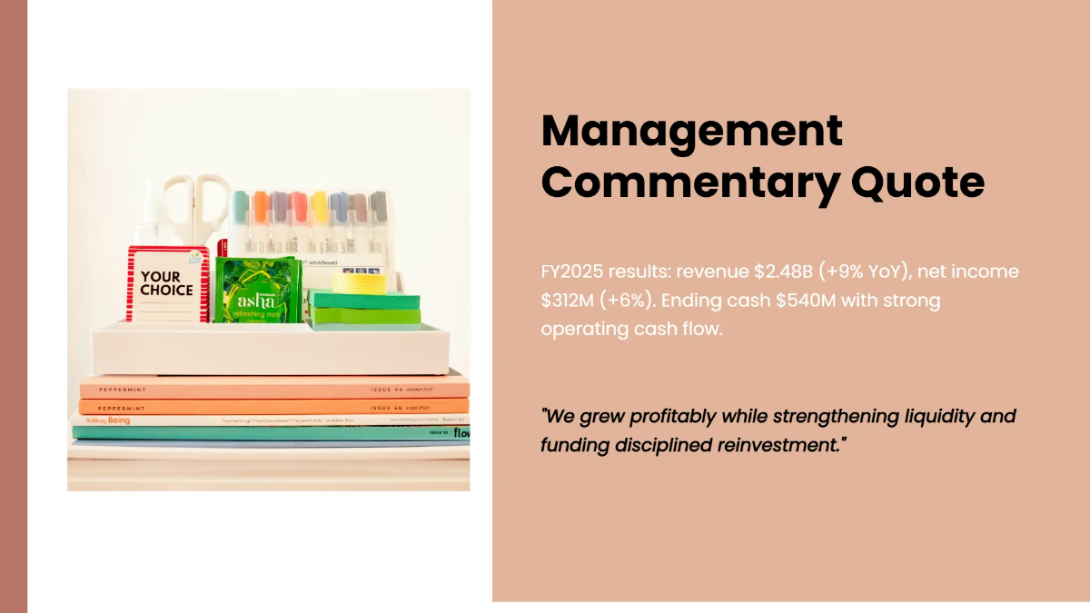 Free Financial Report Presentation Slides Template to Edit Online