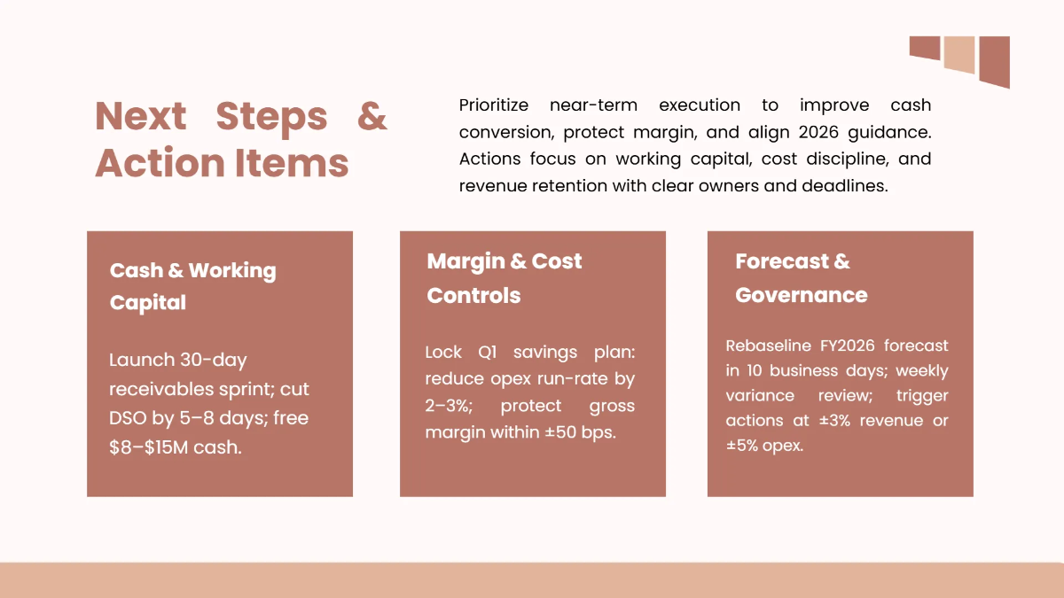 Free Financial Report Presentation Slides Template to Edit Online
