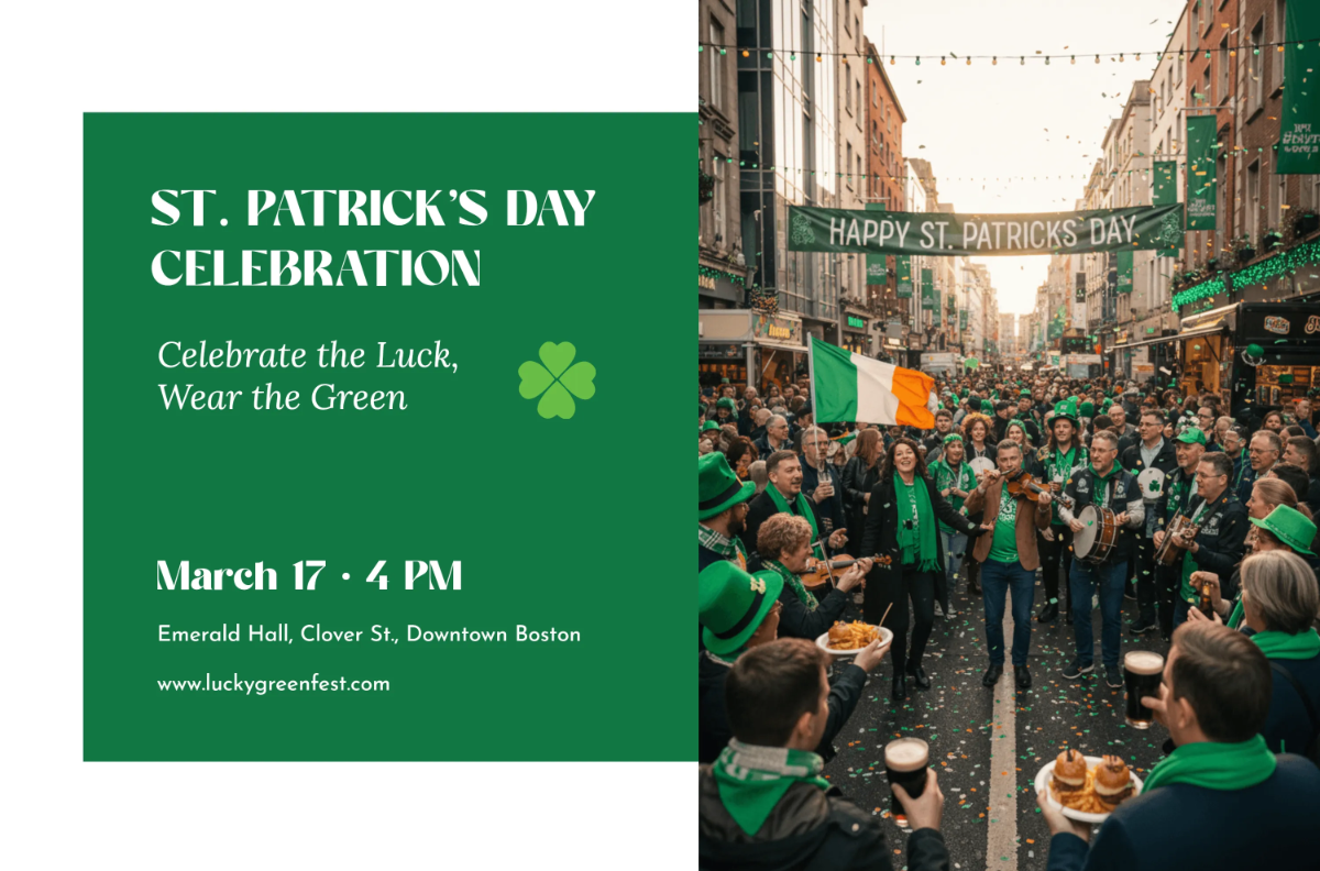 Free Minimalist St. Patrick's Day Banner Template to Edit Online