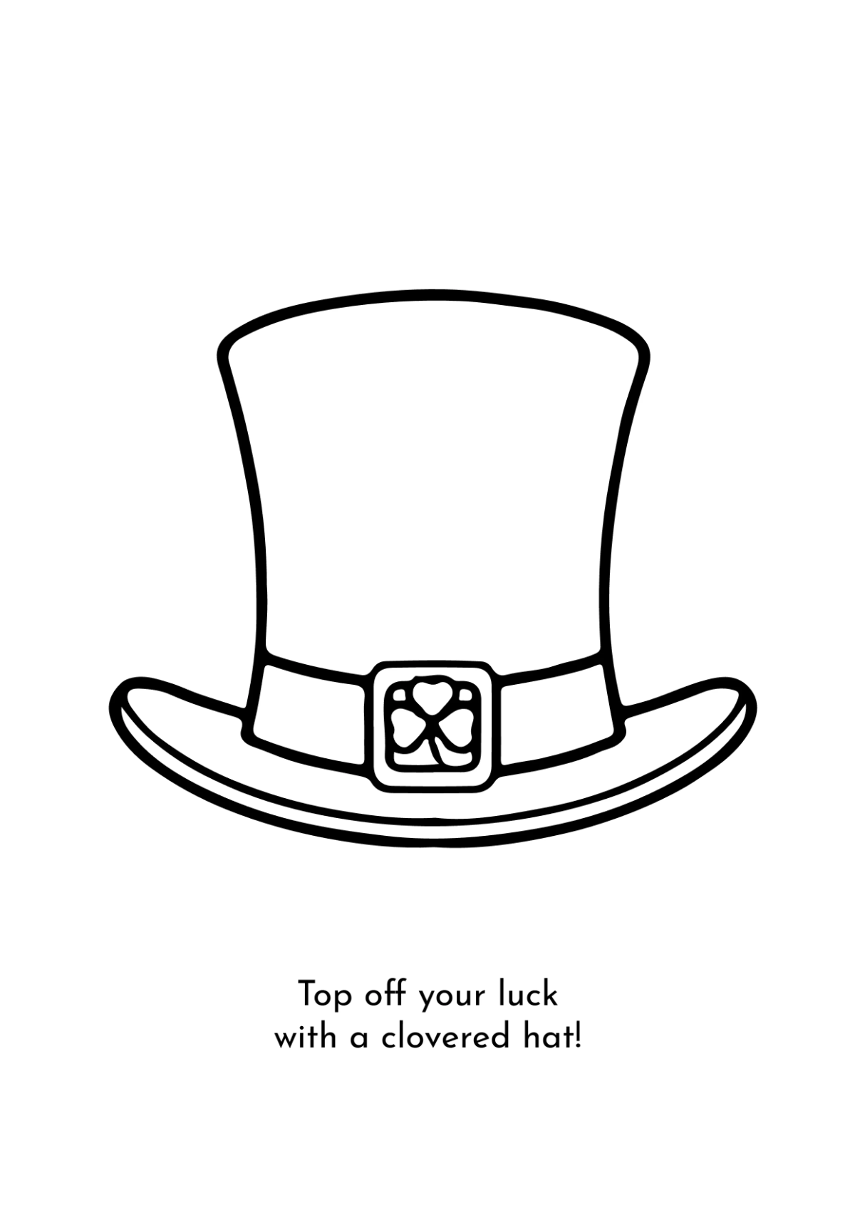 Free Simple St. Patrick's Day Drawing Template to Edit Online