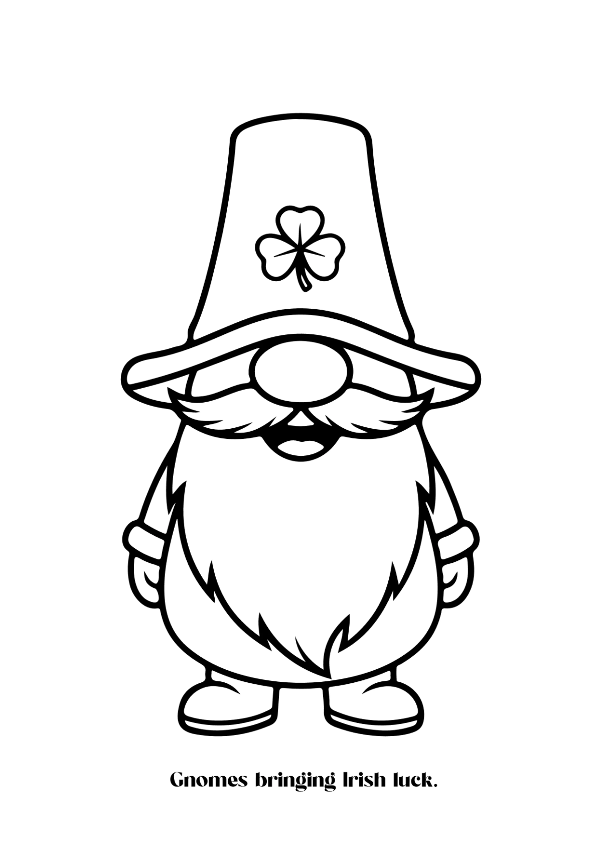 Free St. Patrick's Day Gnomes Drawing Template to Edit Online