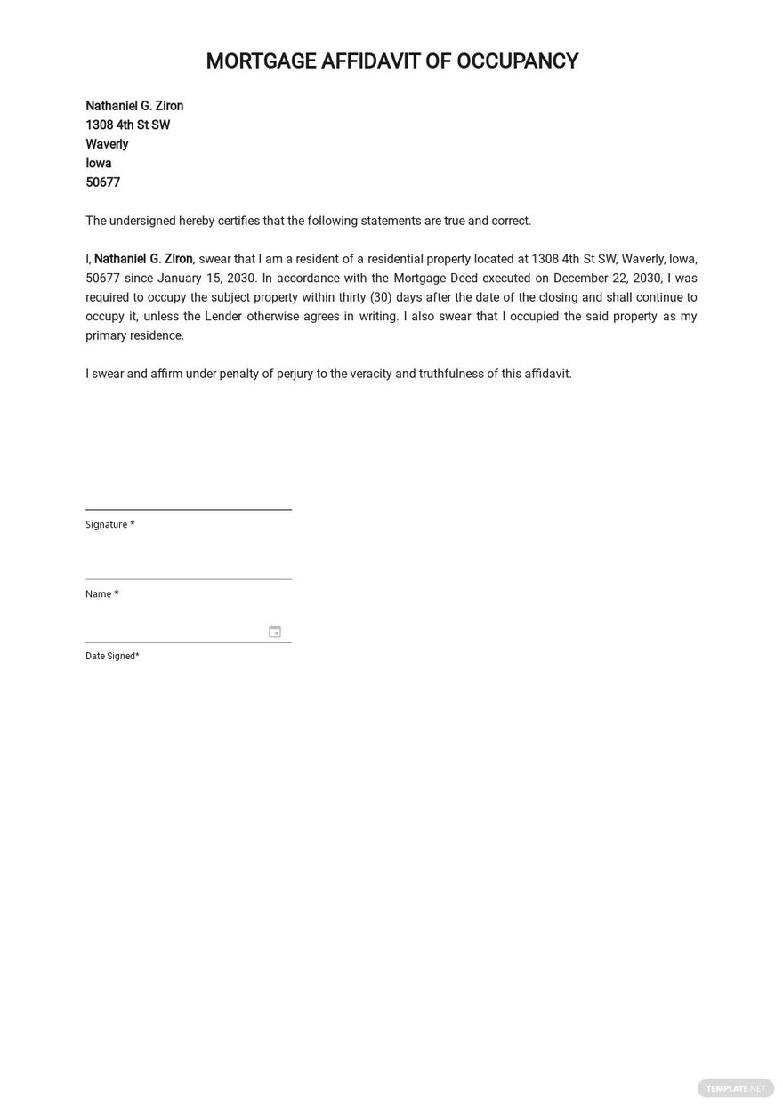 Affidavits Templates Google docs - Format, Free, Download | Template.net