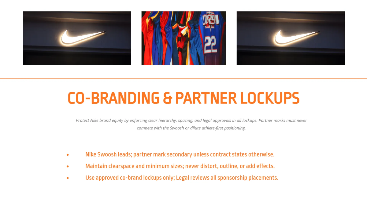 Free Nike Brand Guidelines Presentation Template to Edit Online