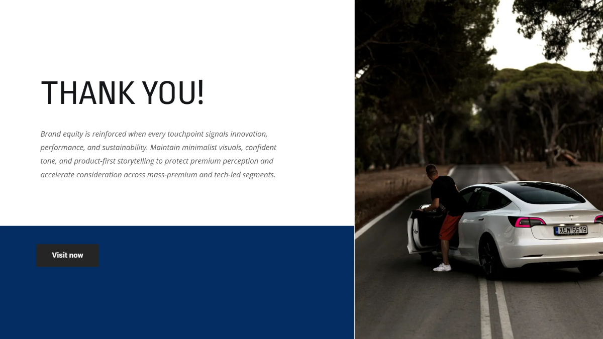 Free Tesla Branding Presentation Template to Edit Online