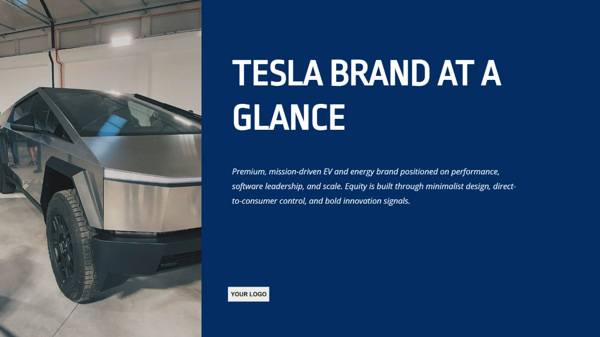 Free Tesla Branding Presentation Template to Edit Online