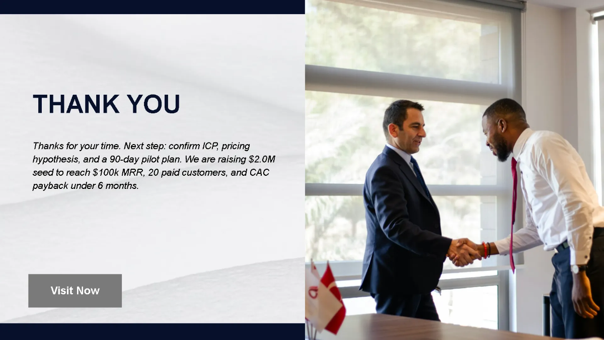 Free Tech Product Investor Pitch Deck Template to Edit Online