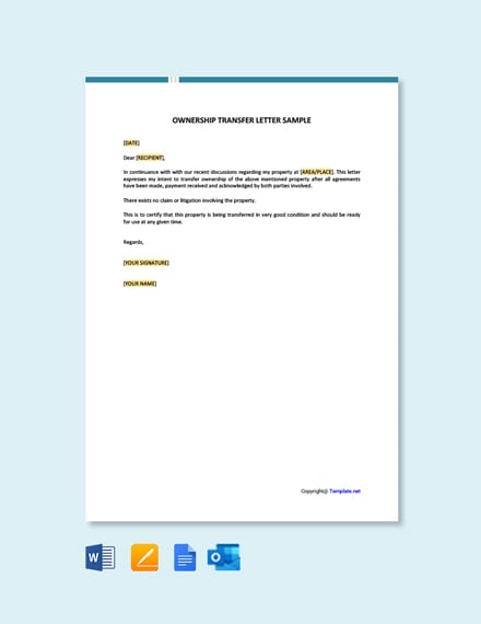 Transfer Of Ownership Letter Template from images.template.net