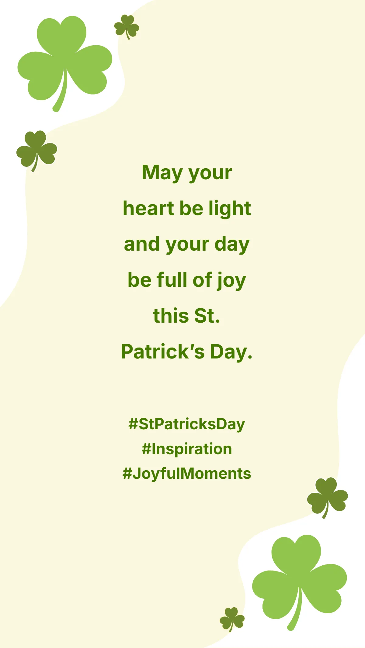 Free Inspirational St. Patrick’s Day Quotes Template to Edit Online