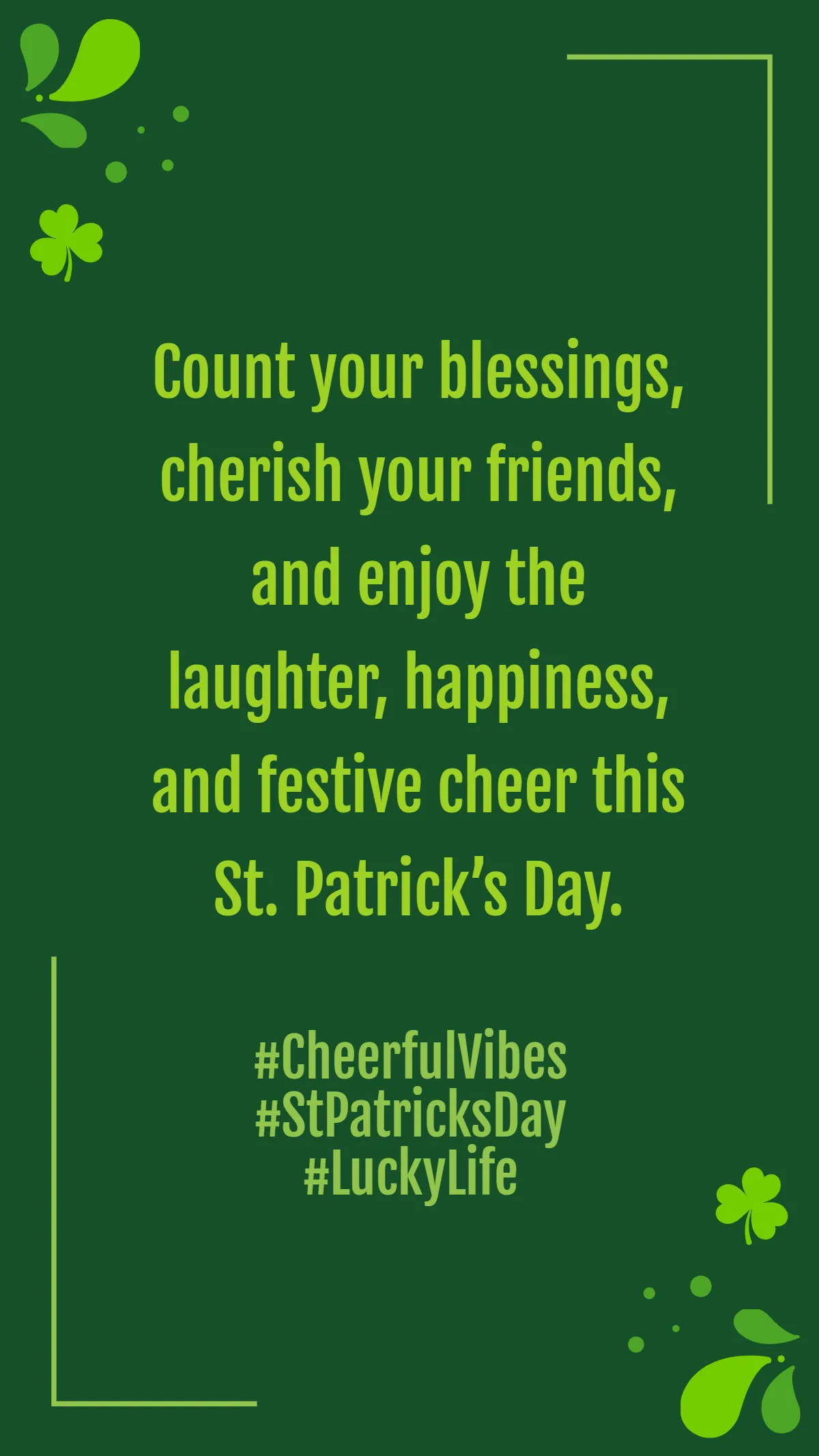 Free Cheerful St. Patrick’s Day Quotes Template to Edit Online