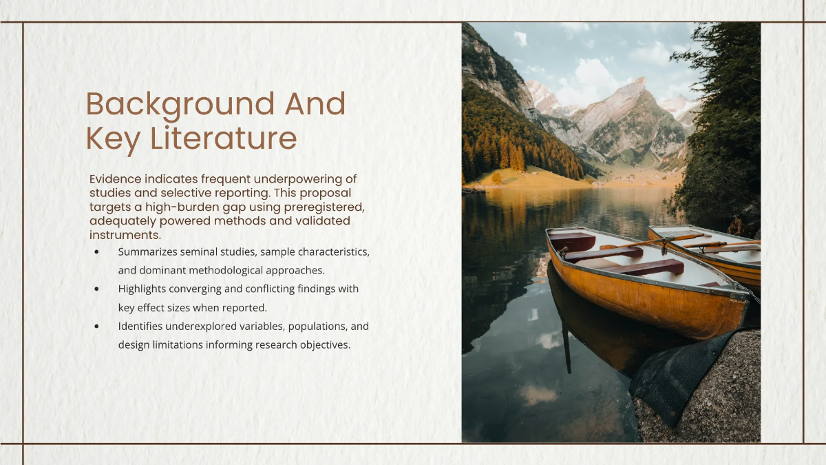 Free Research Proposal Presentation Deck Template to Edit Online