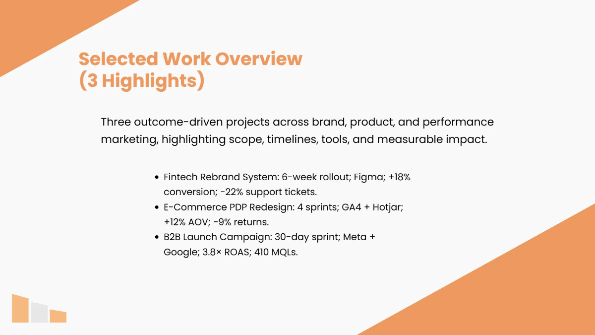 Free Creative Portfolio Presentation Deck Template to Edit Online