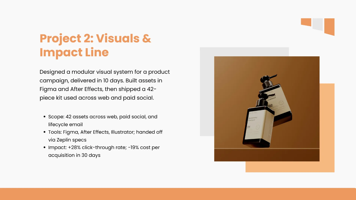 Free Creative Portfolio Presentation Deck Template to Edit Online