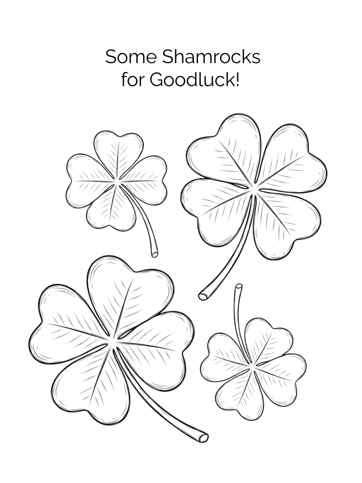 Free St. Patrick’s Day Shamrock Drawing Template to Edit Online