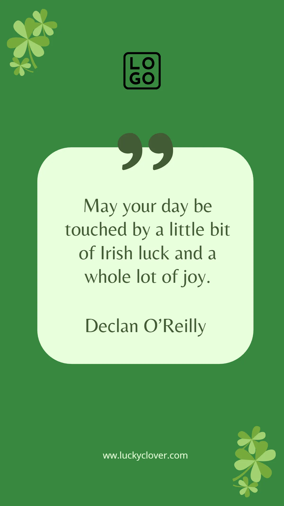 Free St. Patrick's Day Positive Quote Template to Edit Online