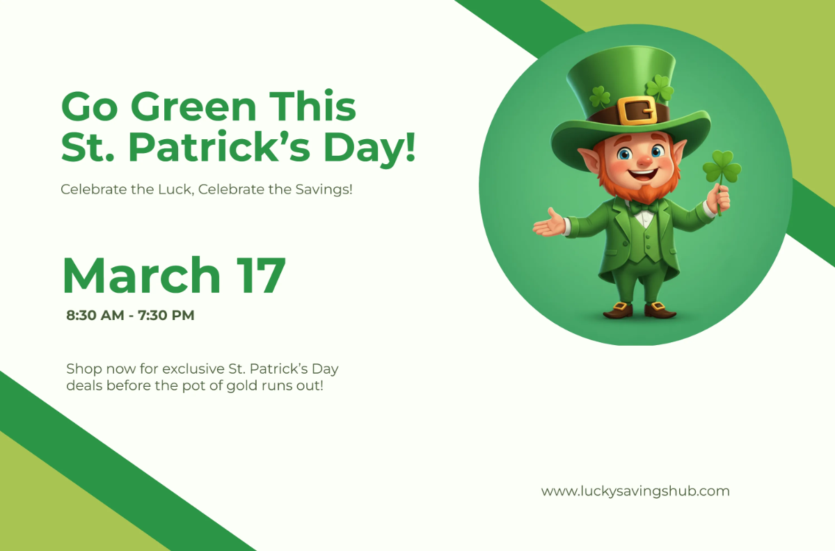 Free St. Patrick's Day Advertising Banner Template to Edit Online