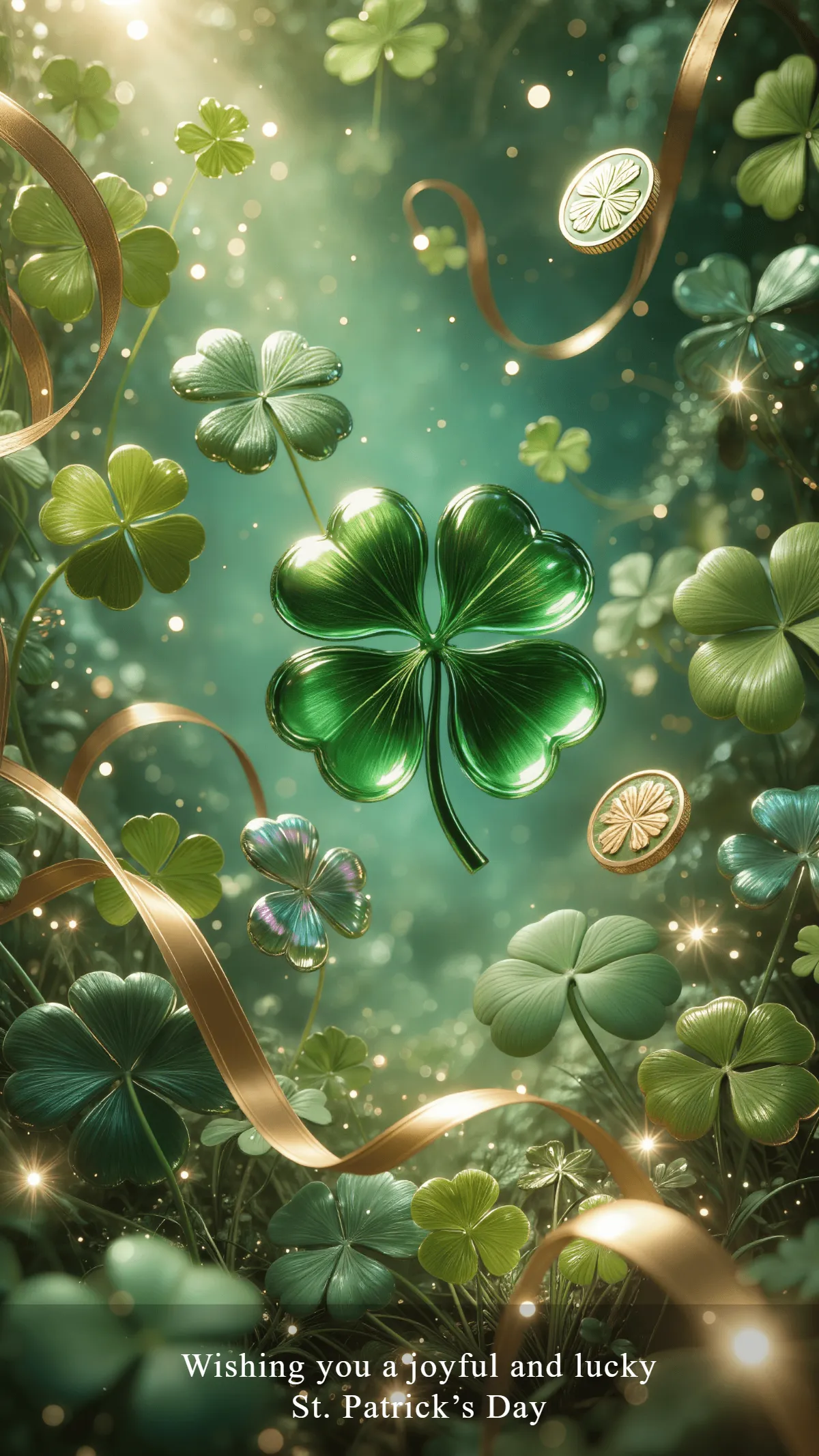 Free Festive Green St. Patrick's Day Wallpaper Template to Edit Online