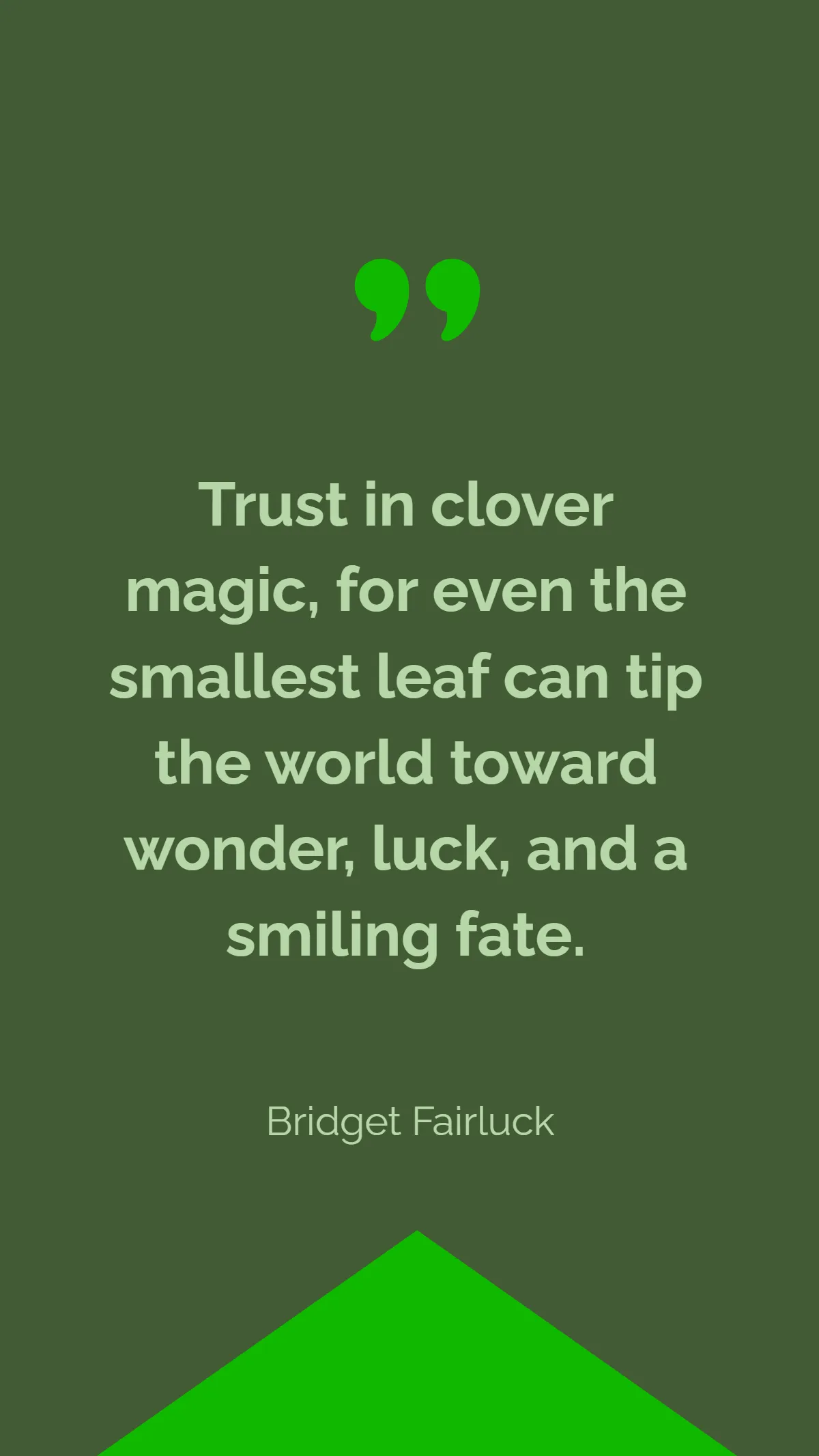 Free Clover Magic St. Patrick's Day Quote Template to Edit Online