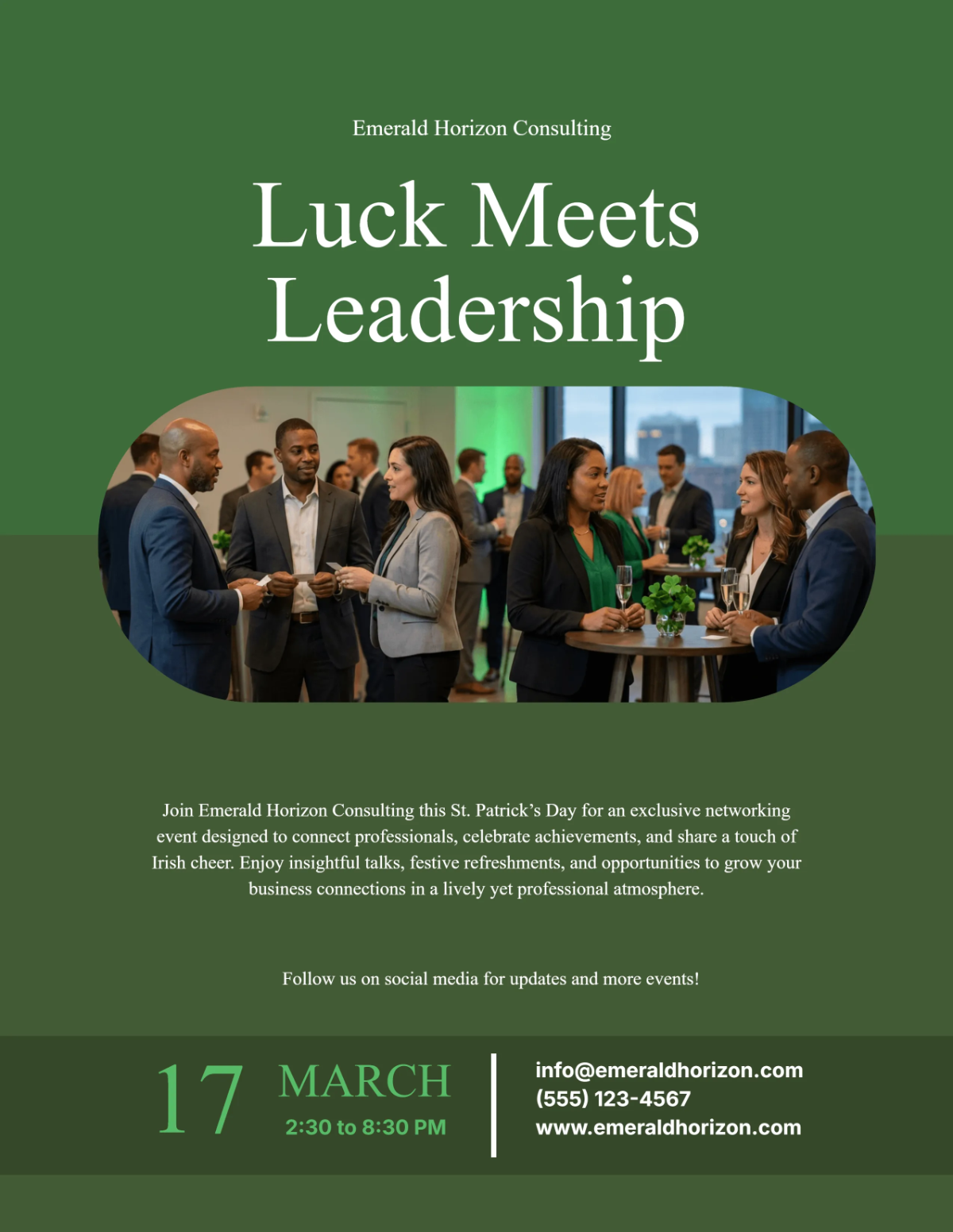 Free Professional St. Patrick's Day Flyer Template to Edit Online