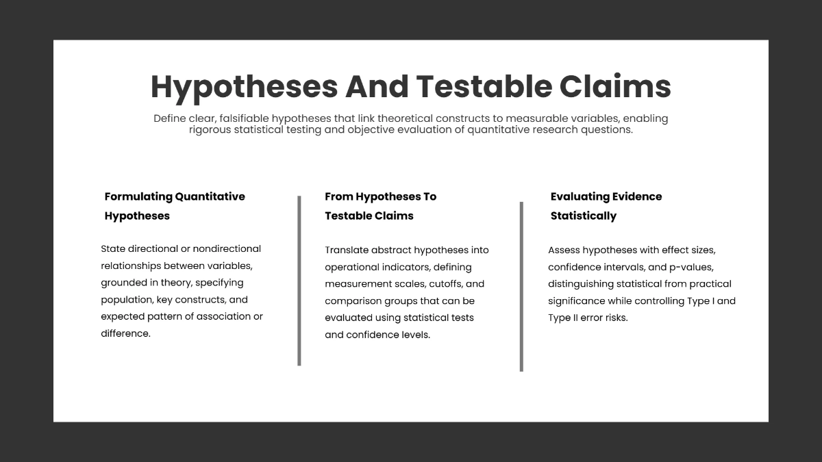 Free Quantitative Research Presentation Slides Template to Edit Online
