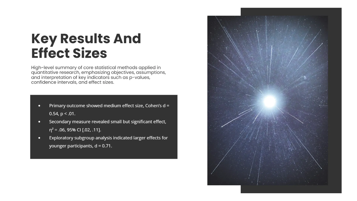 Free Quantitative Research Presentation Slides Template to Edit Online