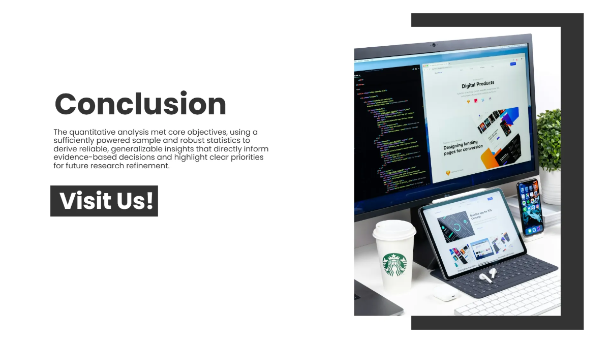 Free Quantitative Research Presentation Slides Template to Edit Online