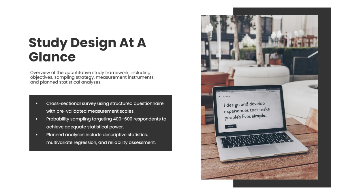 Free Quantitative Research Presentation Slides Template to Edit Online