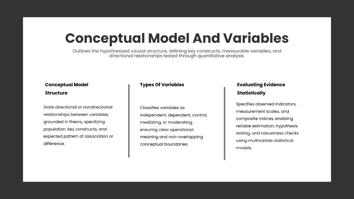 Free Quantitative Research Presentation Slides Template to Edit Online