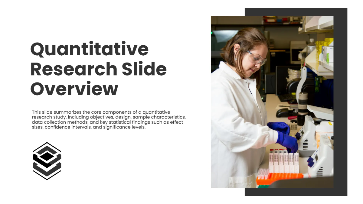Free Quantitative Research Presentation Slides to Edit Online