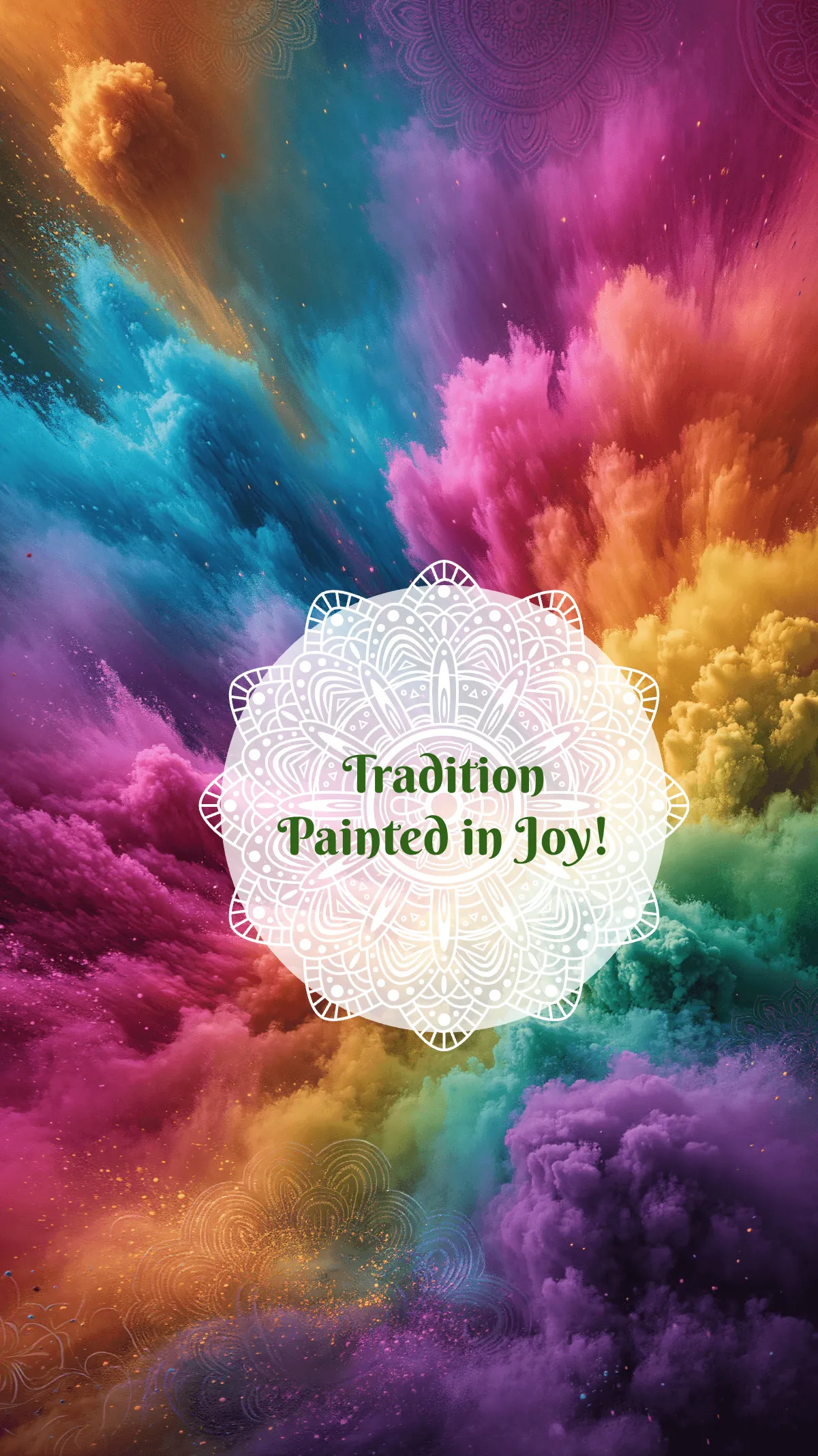 Free Indian Holi Festival Wallpaper Template to Edit Online