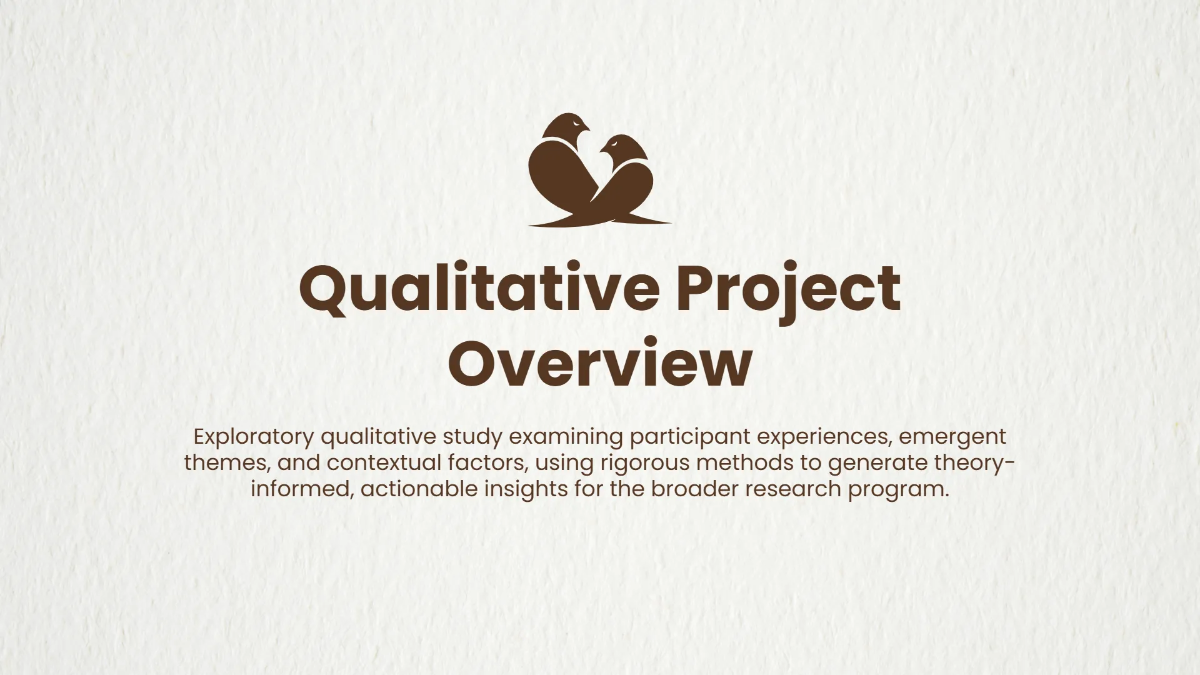 Free Qualitative Project Overview to Edit Online