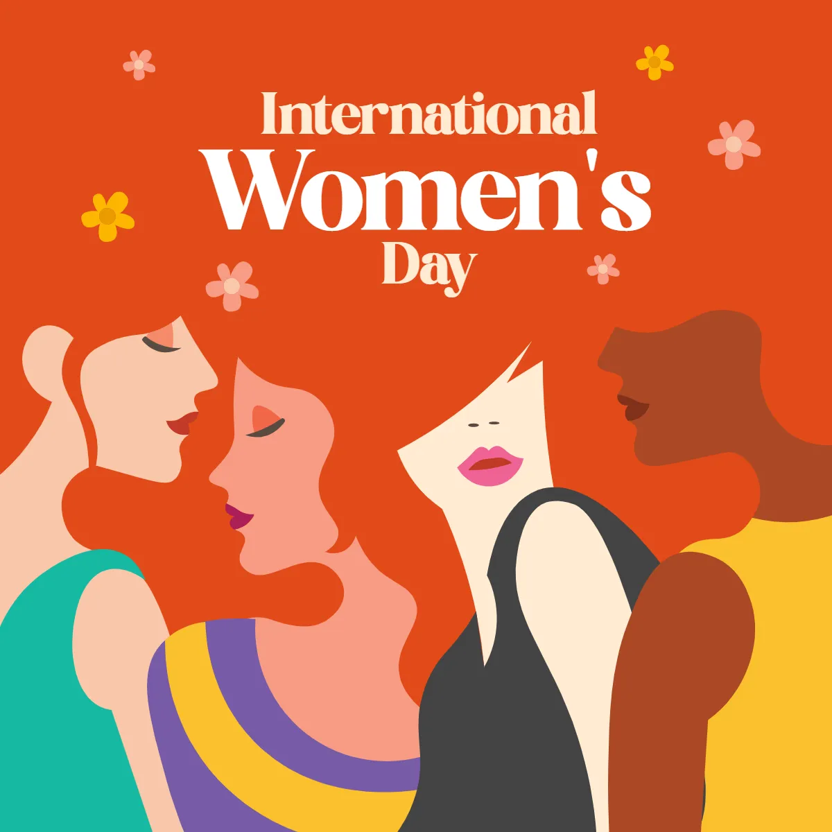 Free International Women's Day Clip Arts Template to Edit Online
