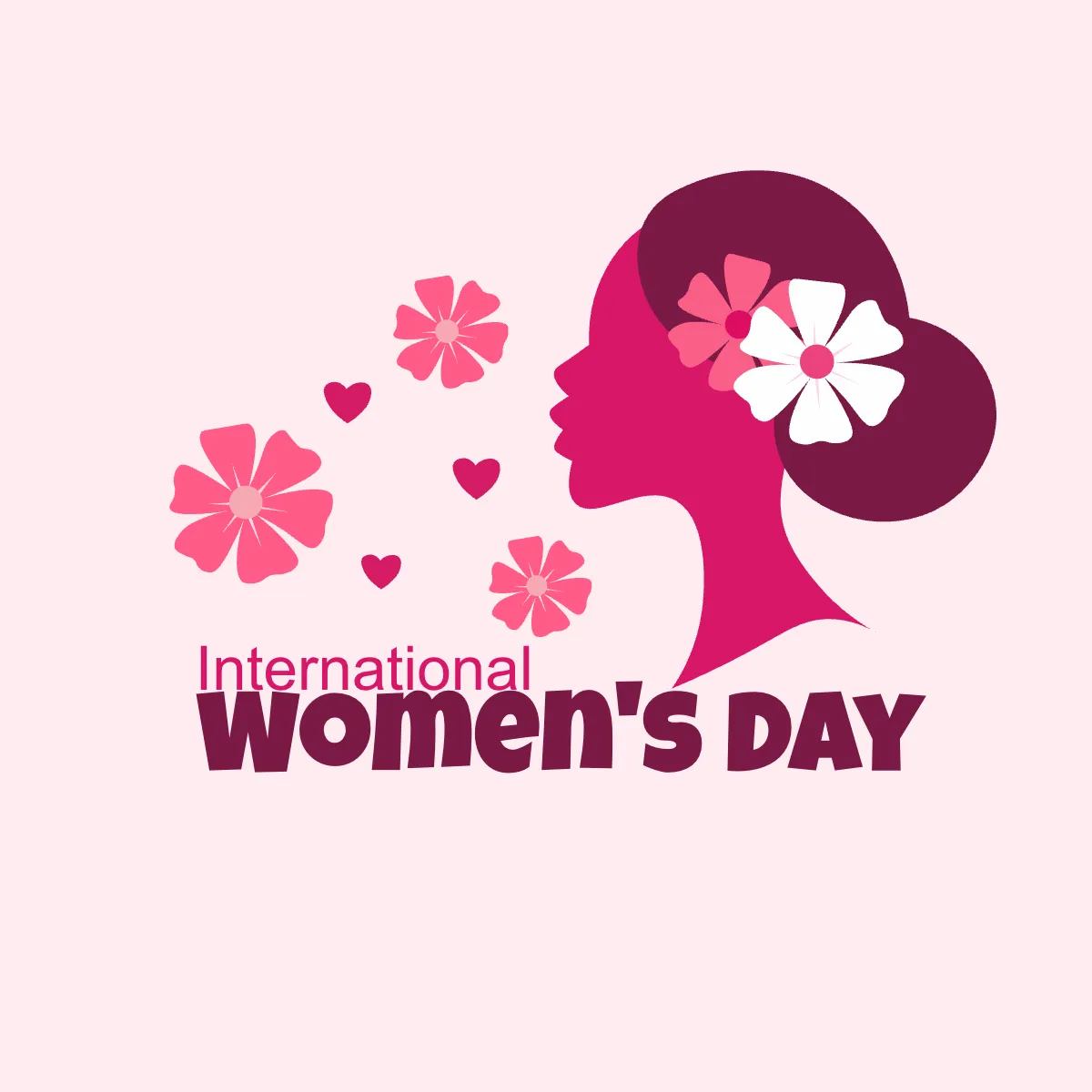 Free Simple International Women's Day Clip Arts Template to Edit Online