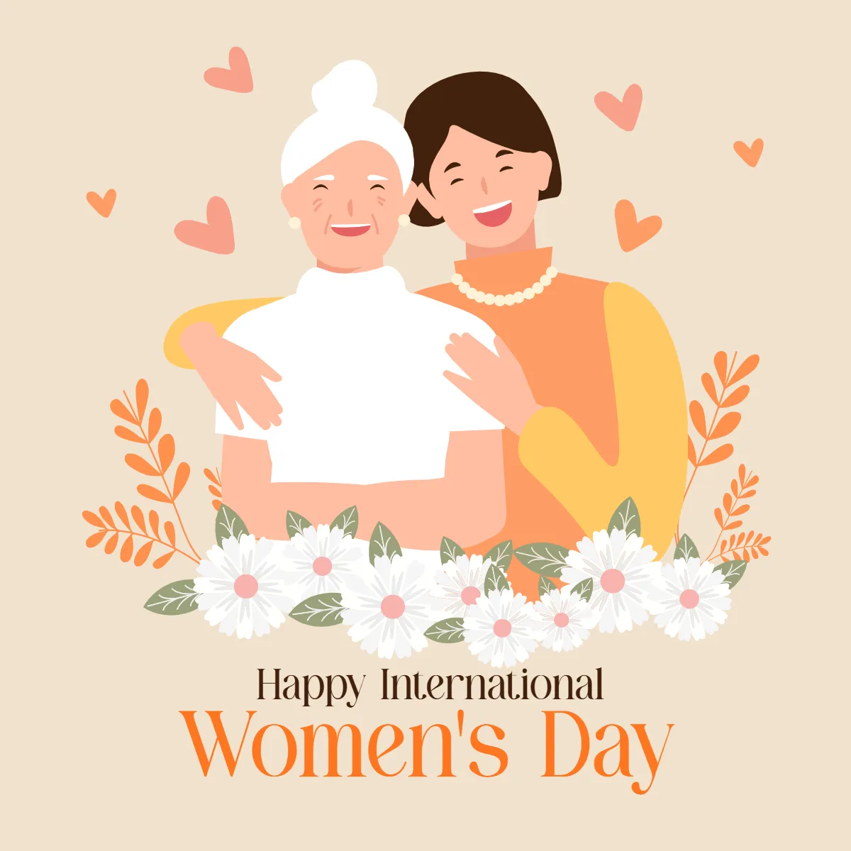 Free Happy International Women's Day Clip Arts Template to Edit Online