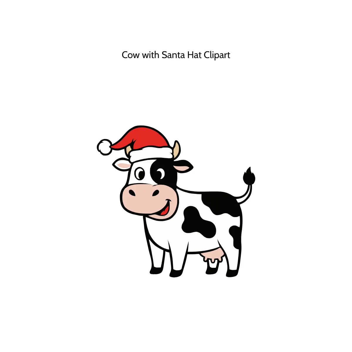Free Cow with Santa Hat Clipart Template to Edit Online Free Cow with Santa Hat Clipart Template to Edit Online