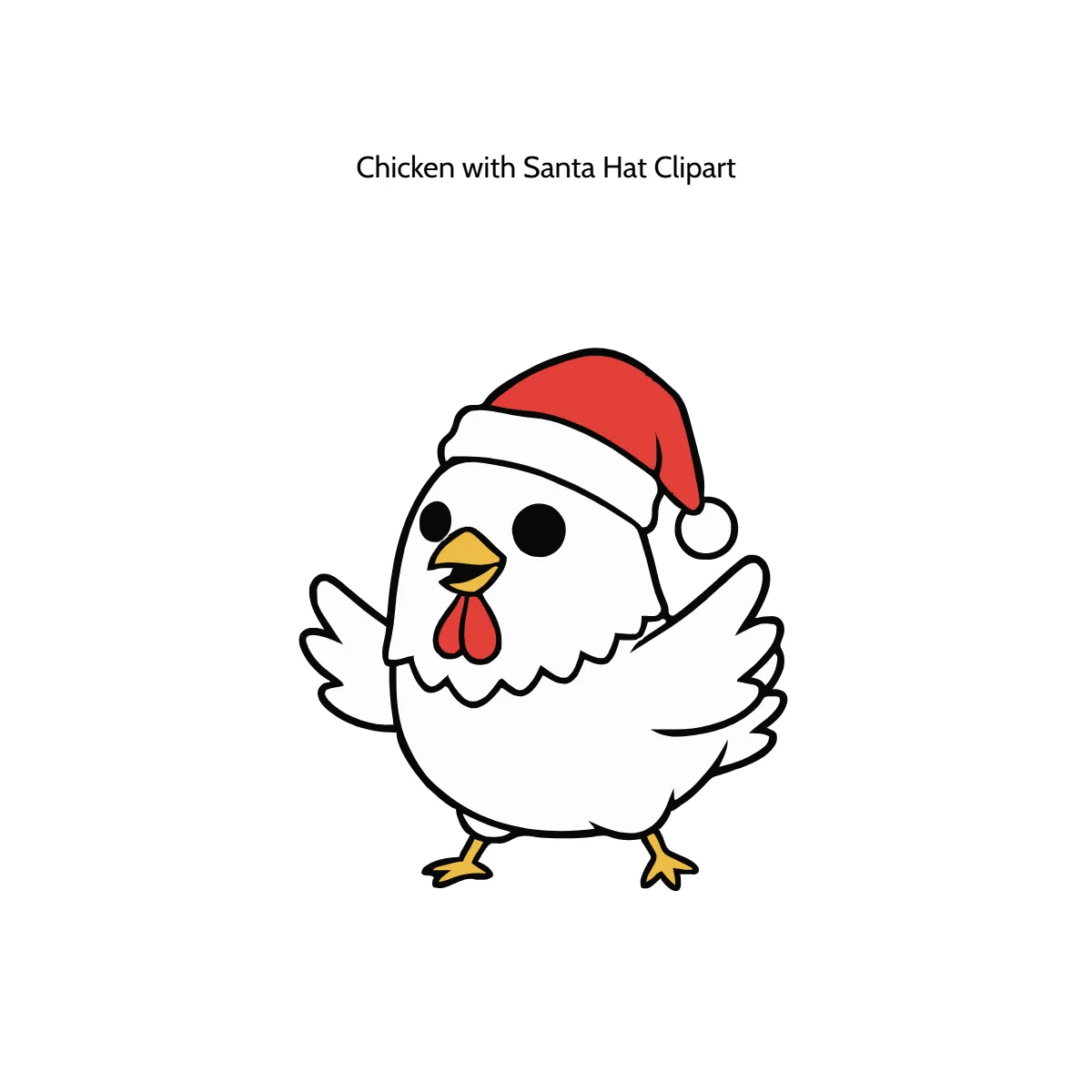 Free Chicken with Santa Hat Clipart Template to Edit Online Free Chicken with Santa Hat Clipart Template to Edit Online