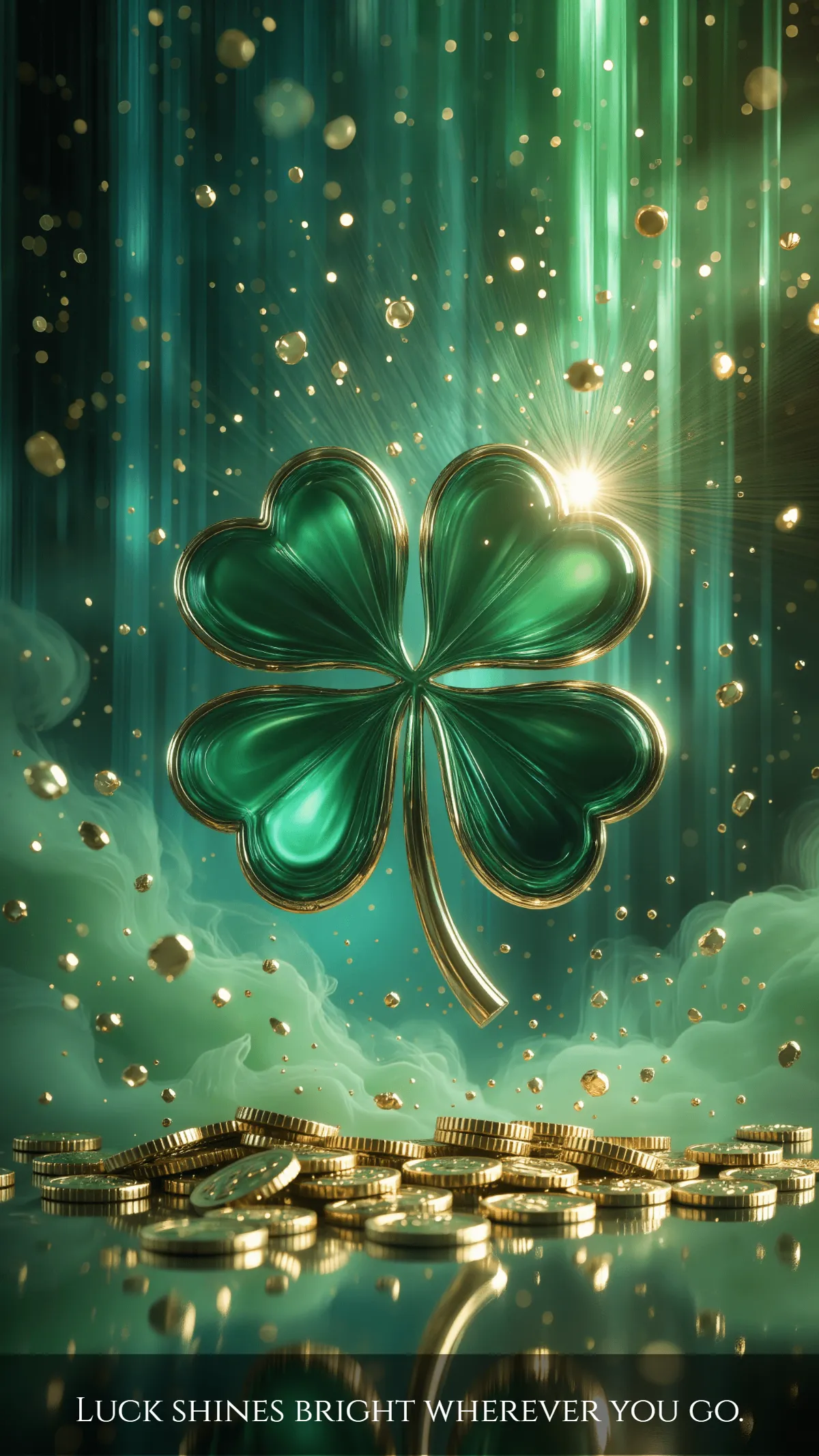 Free Gold Accent St. Patrick's Day Wallpaper Template to Edit Online