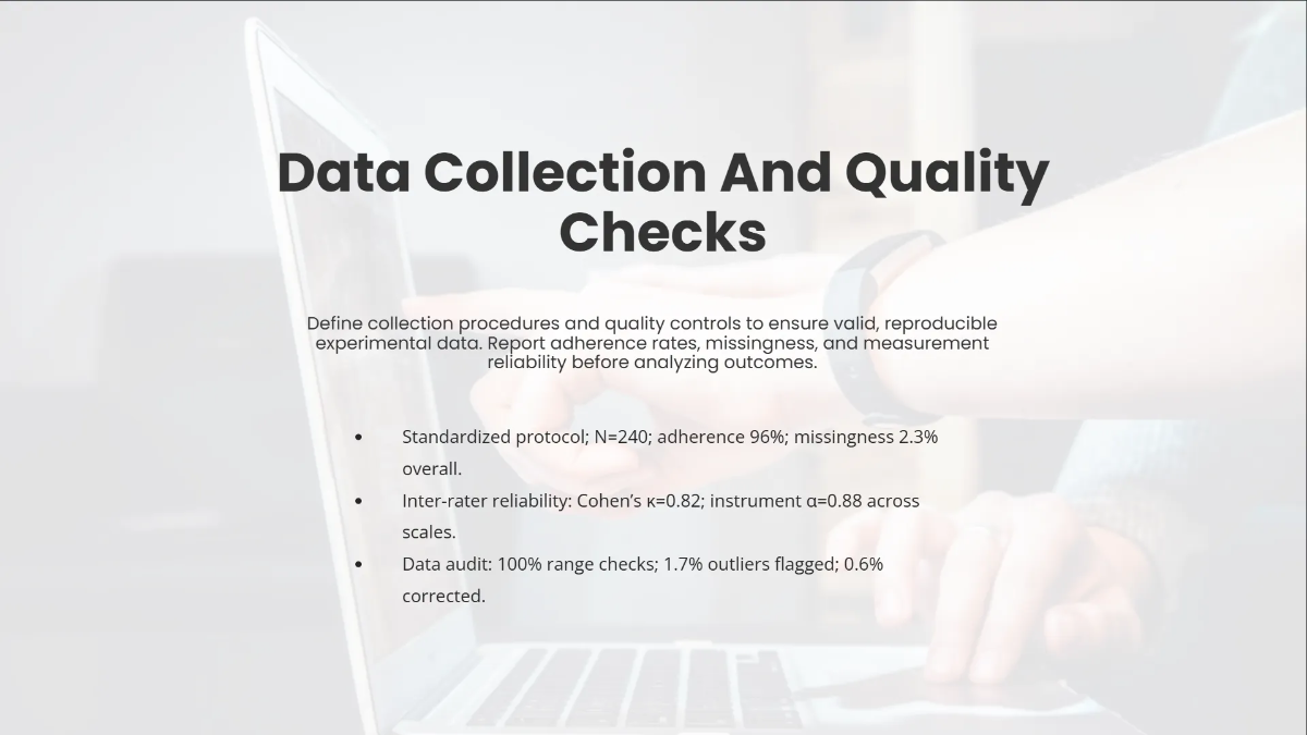 Free Experimental Research Presentation Template to Edit Online