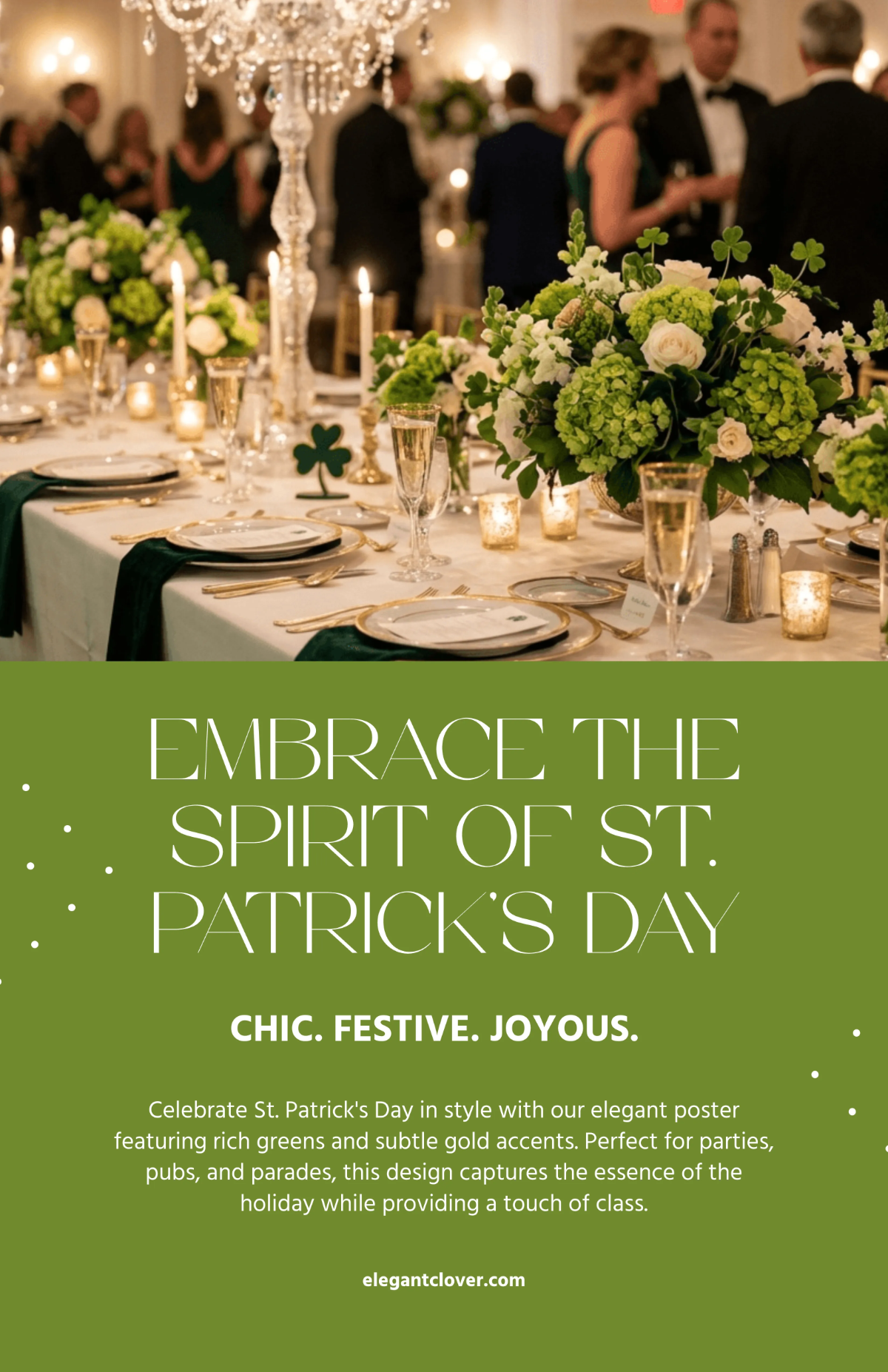 Free Elegant St. Patrick's Day Poster Template to Edit Online