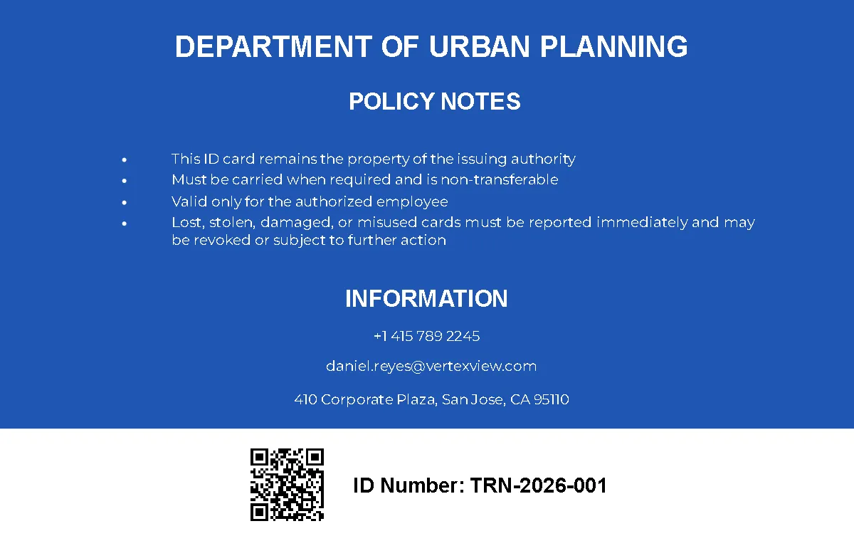 Free Training Program ID Card Template to Edit Online