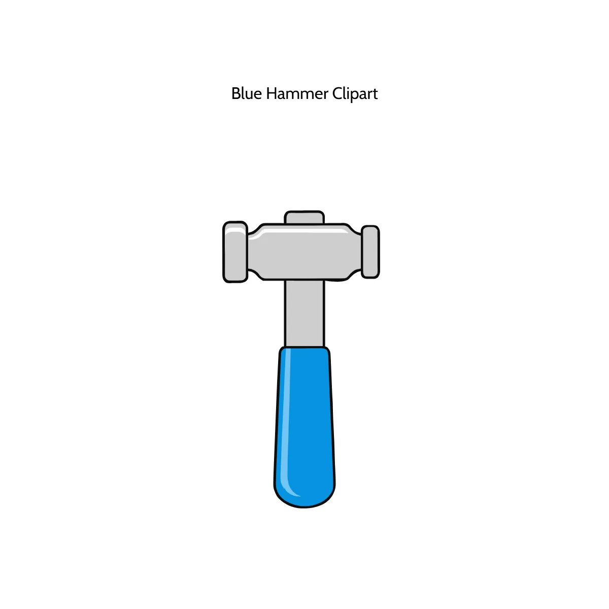 Free Blue Hammer Clipart Template to Edit Online