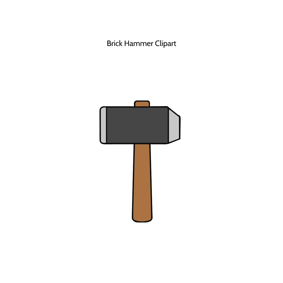 Free Brick Hammer Clipart Template to Edit Online