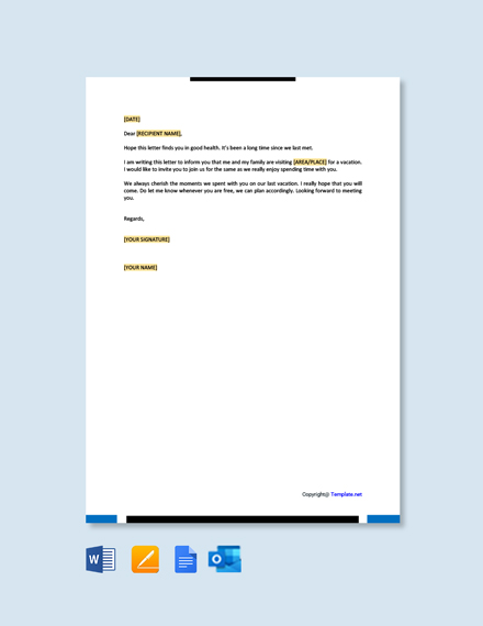 FREE Short Friendly Letter Sample Template - Word (DOC) | Google Docs ...