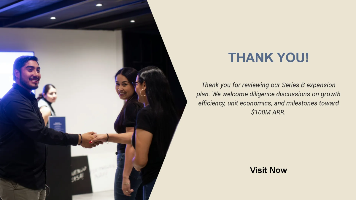 Free Series B Expansion Funding Pitch Deck Template to Edit Online