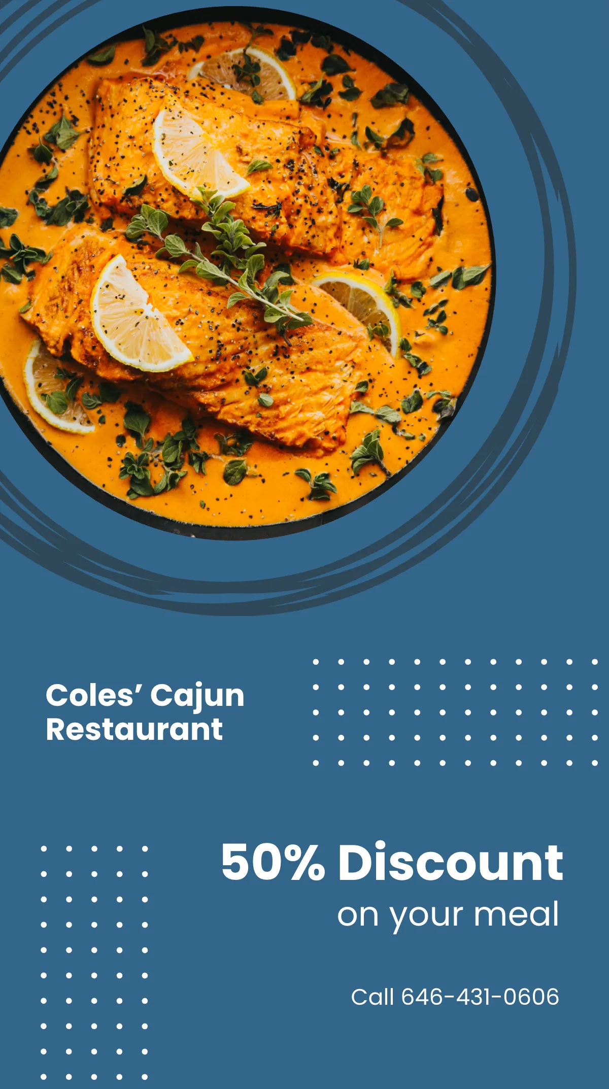 Free Restaurant Discount Instagram Story Template to Edit Online