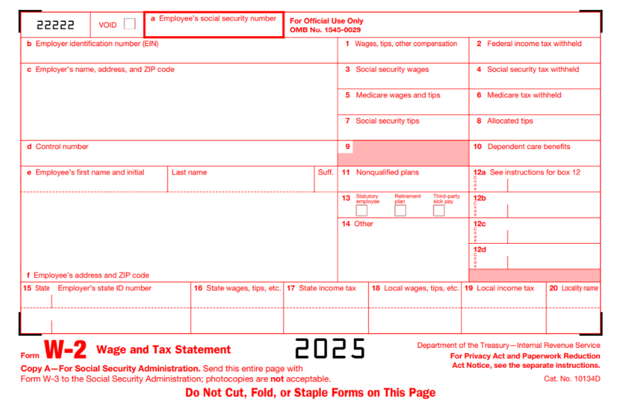 Form W-2 2025