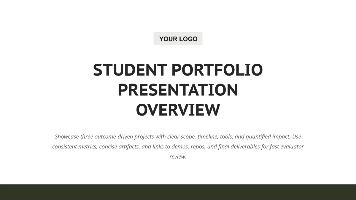 Free Portfolio Presentation for Students Template to Edit Online Free Portfolio Presentation for Students Template to Edit Online