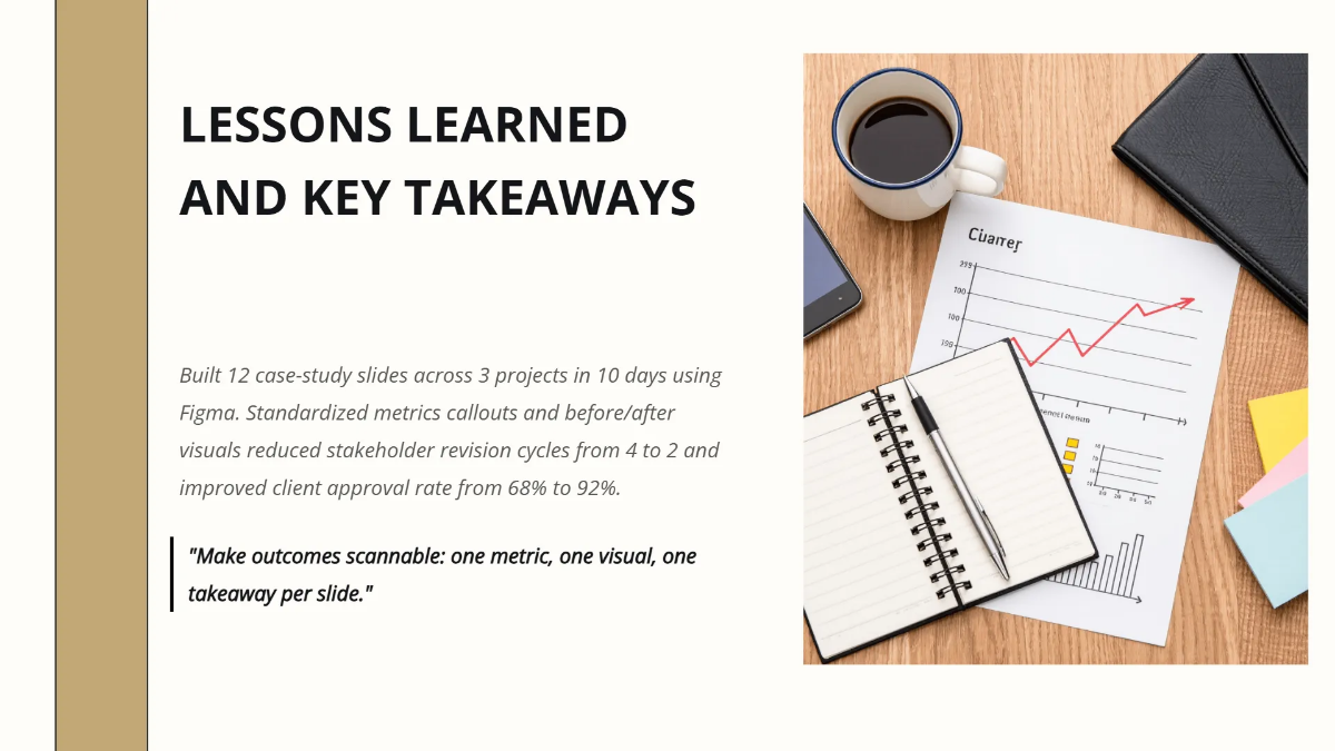 Free Portfolio Slides with Case Studies Template to Edit Online