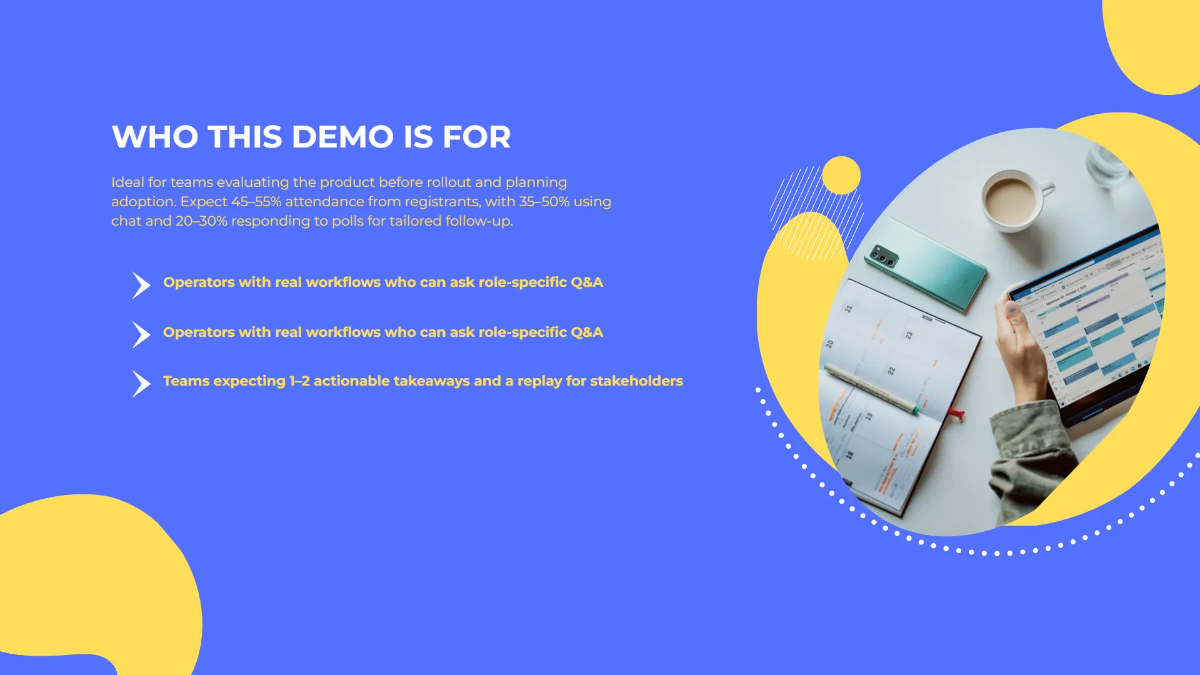 Free Product Demo Live Q&A Template to Edit Online