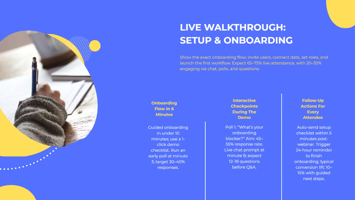 Free Product Demo Live Q&A Template to Edit Online